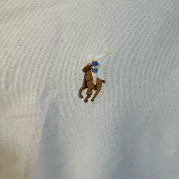 Ralph Lauren man’s dress white long sleeve button down shirt top, blue label. - Picture 5 of 12